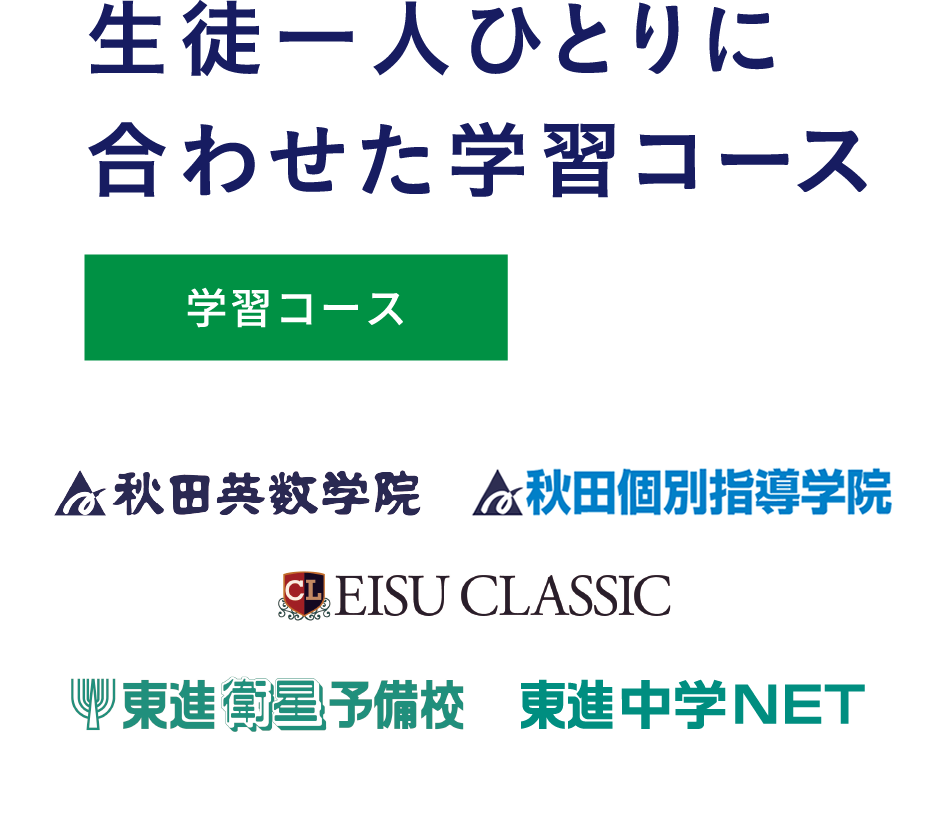 生徒一人ひとりに合わせた学習コース 学習コース